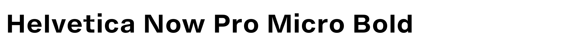 Helvetica Now Pro Micro Bold image
